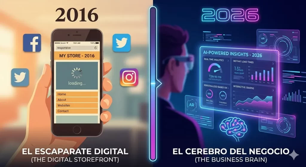 Beneficios de una Web en 2026 vs. 2016